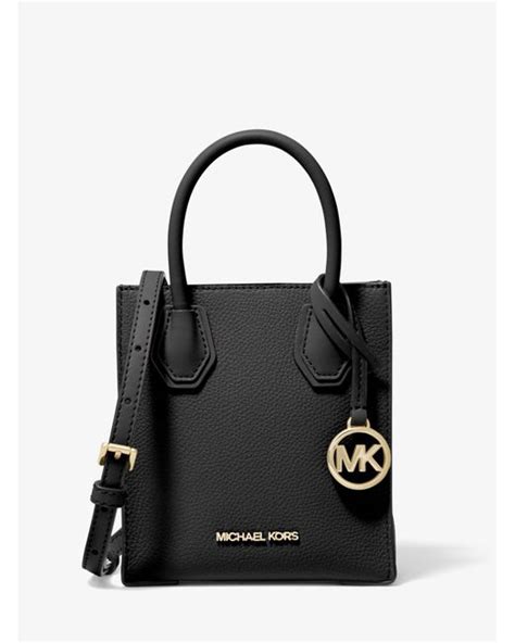 michael kors pebbled leather handbag|Michael Kors mercer extra small.